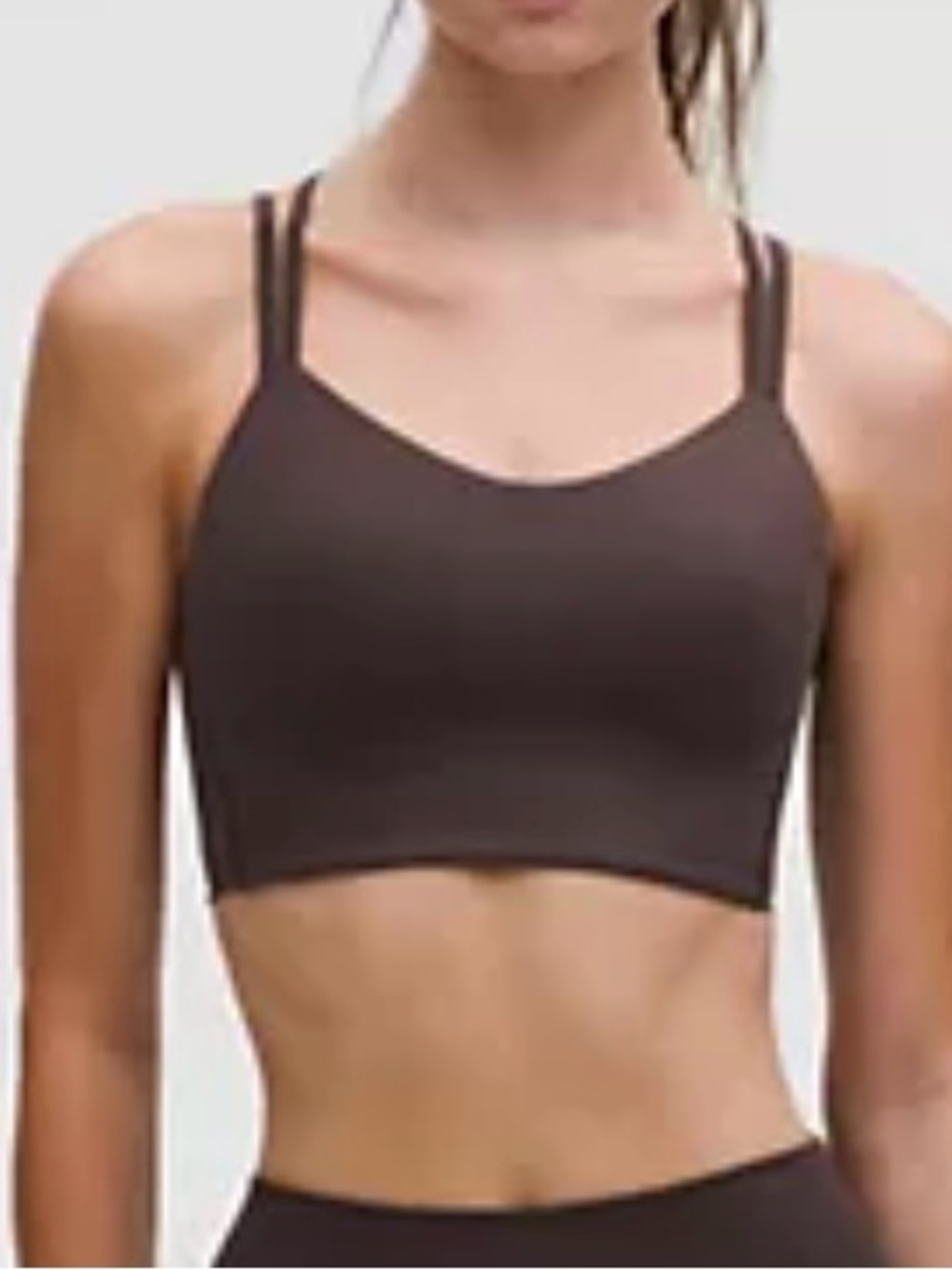 Lululemon Like a Cloud Longline  Light support B/C cup sequoia Double-Strap bra